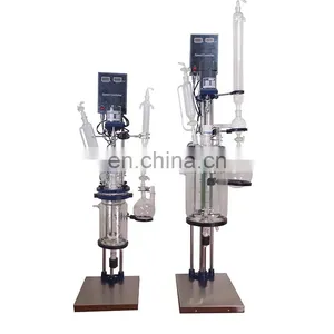 Easy Operate Double Layer Jacketed Glass Reactor for Chemical Laboratory Use thumbnail-5