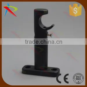 Metal Aluminum Alloy Material Wooden Plated Fancy Curtain Rod Brackets thumbnail-3