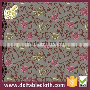 Vinyl Long Lace Tablecloth Roses 137cm*20m Roll thumbnail-4