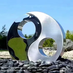 Stainless Steel Manufacturer Stainless Steel Mirror Sculpture Park Square Landscape Sculpture Ornament Metal Sculpture thumbnail-2