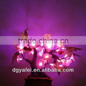 Indoor Lighted LED Plastc Cherry Blossom With Fruit Bonsai Tree thumbnail-1