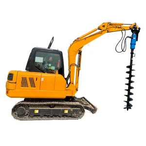 Excavator Spiral Drill Soil Drilling Machine Hydraulic Soil Drill Excavator Accessories Hydraulic Screw Pile thumbnail-1