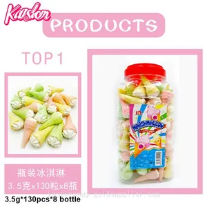 Customized Ice Cream Jam Filled Cotton Candy Marshmallow thumbnail-1