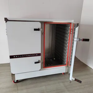 Stainless Steel 48 Tray Rice Steaming Cabinet for Large-Scale Catering thumbnail-3