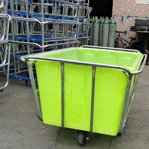 Jinchuan Industrial Steel Cloth Trolley Easy to Clean and Operate for Logistics Transportation and Storage thumbnail-5