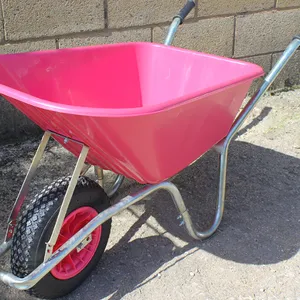 Durable Wheelbarrow With Solid Tire Perfect for Landscaping and Gardening thumbnail-3
