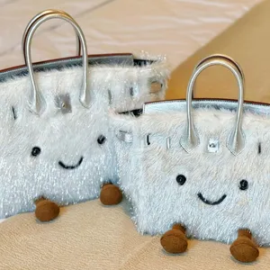 New Niche Design Jlly Cat Doll Bag Knock Cute Plush Platinum Bag Bk Elf Handbag thumbnail-3