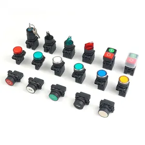 5A 250V AC Spring Rebound Push Button Switch With LED Light Source thumbnail-1