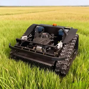 Yamaha 4 Stroke Gasoline Engine Gas-Electric Hybrid Industrial Wireless Robot Mower Rubber Track Single Cylinder Slope thumbnail-1