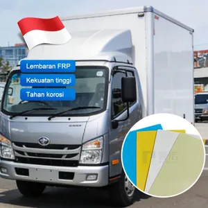 Indonesia Industrial Workshop FRP Wall Panel Fire-Retardant Anti-Dust Corrosion-Resistant Durable Easy Clean Lembaran FRP Panel thumbnail-1