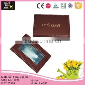 China Supplier Cheap Small Leather Mirror Frame thumbnail-1