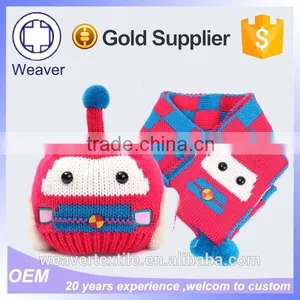 Promotion High Quality Baby Beanie Hat and Scarf for Winter thumbnail-1