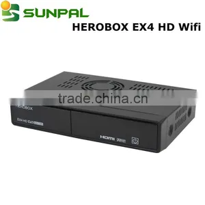 2016 New Enigma2 Linux hd Receiver Herobox EX4 HD Dvb-S2+C+T2 Combo Bcm7358 Processor Dual Core Support Openpli Satellite thumbnail-1