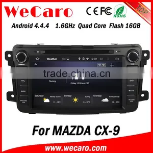 Wecaro in Dash Touch Screen Android 4.4.4 Car Radio GPS Navigation System for Mazda Cx-9 Touch Screen Dvd Player thumbnail-3