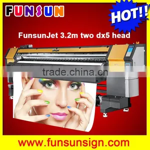 Funsunjet FS3202G 3.2m / 10ft Wide Format Printer With Dx5 Head for SAV Adhesive Vinyl Sticker Printing 1440dpi thumbnail-1