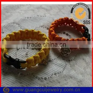 Fashion Woven Cord Bracelet With Charm thumbnail-1