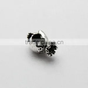 Wholesale Diy Anti-Silver Crown Penguin Shape Large Hole Metal Beads for Bracelets and Necklaces thumbnail-5
