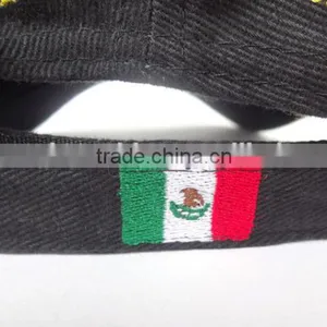 Custom Blank Snapback Cap With Leather Brim thumbnail-2
