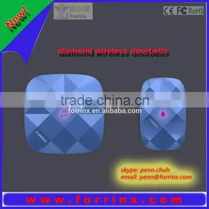 Diamond Door Handles Diamond Pattern Shower Door Diamond Waterproof Wireless Doorbell thumbnail-4