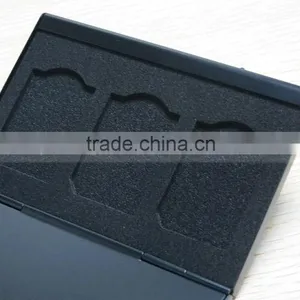 Silver Aluminum Box Portable 6 in 1 Memory Card Case SD/SDHC/MMC 6x SD Card Cases thumbnail-6