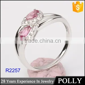 Custom Silver Big Stone Sample Wedding Ring Designs for Women thumbnail-1