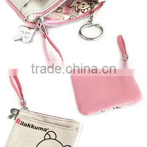 2016 Wholesale Custom Cotton Coated Pvc Coin Pouch thumbnail-1