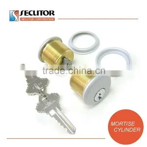 America KA Brass Mortise Keyed Cylinder thumbnail-1