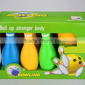 Smile Face 25cm Bowling Indoor Toy for Kids With 6 Bottles and 1 Ball thumbnail-4