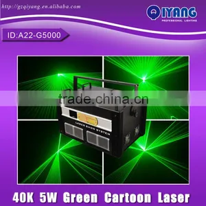 Best Price Light ILDA 40K 532nm Green Laser 5000mW thumbnail-1