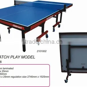 Table Tennis Table MATCH PLAY MODEL WITH WHEELS thumbnail-1