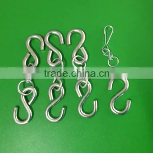 Steel Electric Galvanized 2pcs S Snap Hook Meat Hook Set Rigging Hardware in China thumbnail-2
