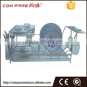 Metal Wire Folding Kitchen Dish Rack thumbnail-1