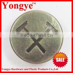 Nickel Free Metal Logo Plating Buttons for Coatk thumbnail-1