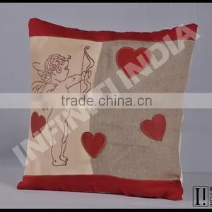 Vintage Decorative Printed Cushion, Vintage Cushion thumbnail-1