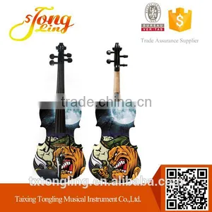 Tiger Painting Decorative Art Violin thumbnail-1