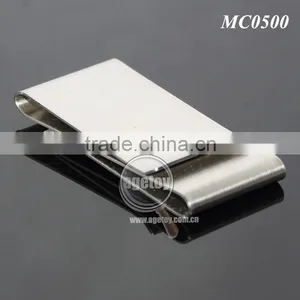 Double-deck Sliver Money Clip Slim Pocket Purse Cash Holder Card Organizer Stainless Steel Metal Money Clipper thumbnail-2