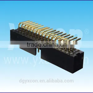 Pitch 2.54mm Dual Row Right Angle Box Header Connector thumbnail-2