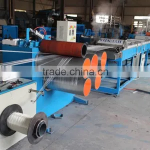 PP/PE Flat Fiber Making Machine With Cutter for Cement Wall thumbnail-3