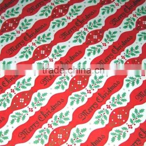 Elegant HOLLY BERRY TREES Christmas Holiday Gift Wrap Paper thumbnail-5