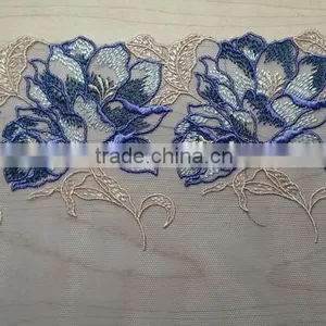 Hot Sale Embroidery Tulle Lace Trim for Lingerie thumbnail-1