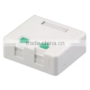 Dual Port Surface Mount Box for RJ45 Keystone Jack thumbnail-1