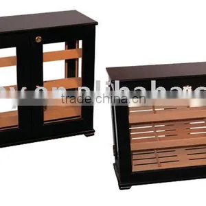 Wooden Cigar Display Cabinet With Glass Window thumbnail-1