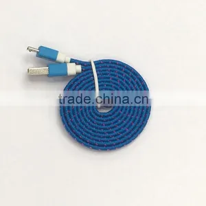 Colorful Micro Braided Usb Data Cable for v8 Usb Charging Flat Micro Usb Cable for Samsung thumbnail-3