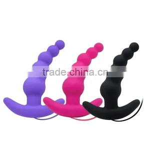 100% Pure Silicone Vibrating Open Sexy Girl Full Photo Prostate Massager, Anal Plug for Man Quality Choice thumbnail-4