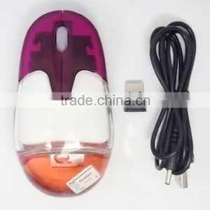 Computer Gift Wireless Liquid Aqua Mouse With Rechargeable Lithium Battery thumbnail-6