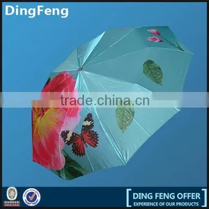 Wholesale Hot Sale 3 Foldable Travel Sun Umbrella in the World thumbnail-2