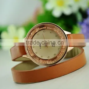 Long Strap Women Vintage Wrapped Leather Strap Quartz Watch thumbnail-5