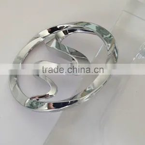 Custom Hot Sale 3D Self-adhesive Shiny Silver ABS Plasitic Chrome Car Logo,car Logo thumbnail-6