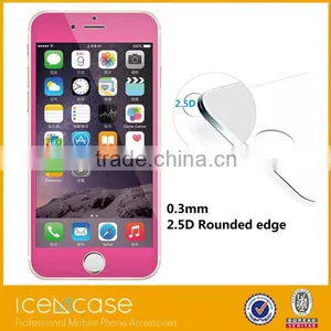 Premium HD 0.26mm Round Angle Anti-Fingerprint Screen Glass Protector for IPhone 6 Plus thumbnail-2