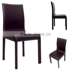 Modern Appearance Metal Style Leather Upholstery Dining Chair thumbnail-1